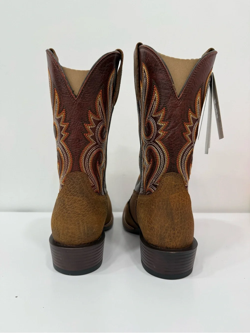 NEW Ariat Stonebrook Boots Western Cowboy Leather ATS Men Size 11 EE Wide